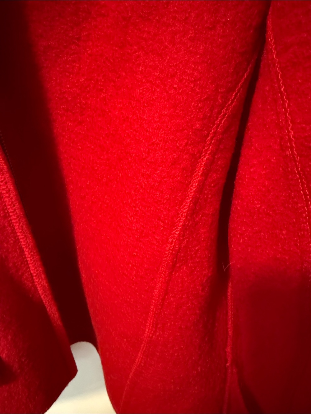 Lisa International Red Teddy Jacket with Curly Fur Collar - Picture 4 of 6
